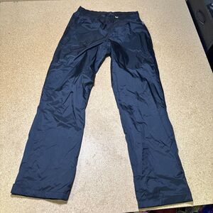 Cabela's Women's Rain Stopper Pants Straight Leg Size S Black NWT E3